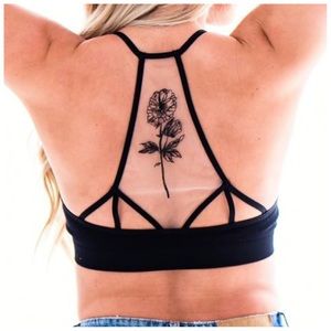 LAST ONE | Black lightweight tattoo Bralette